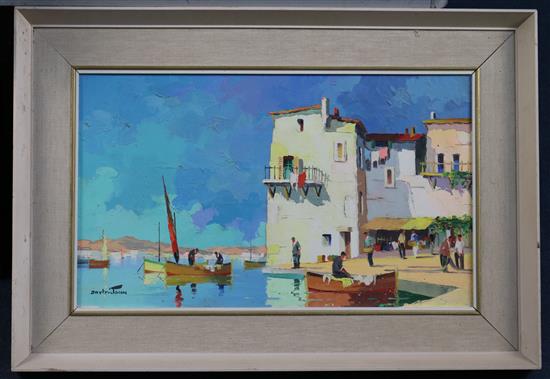 § Cecil Rochfort DOyly-John (1906-1993) Cassis near St Tropez, 12 x 20in.